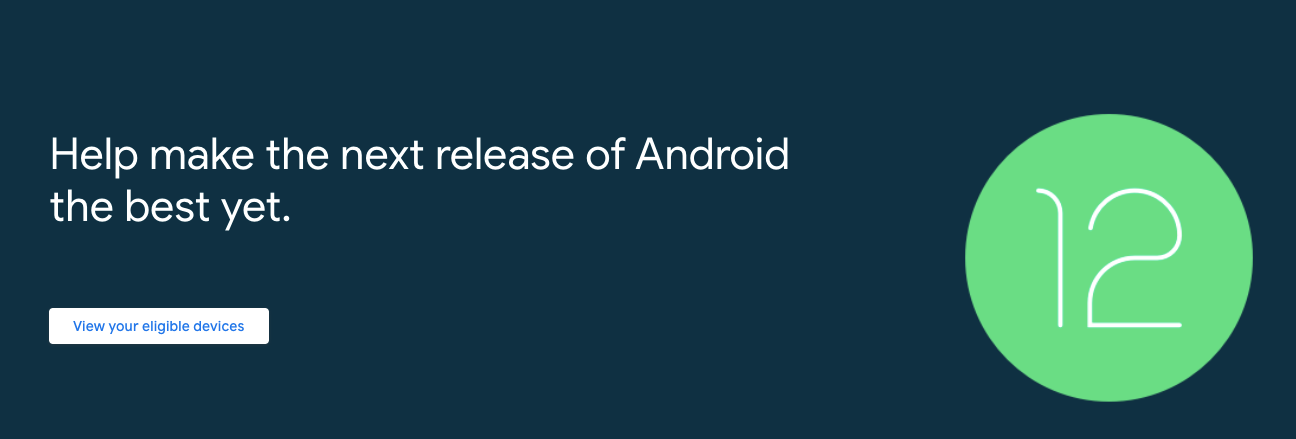 android 12 beta program