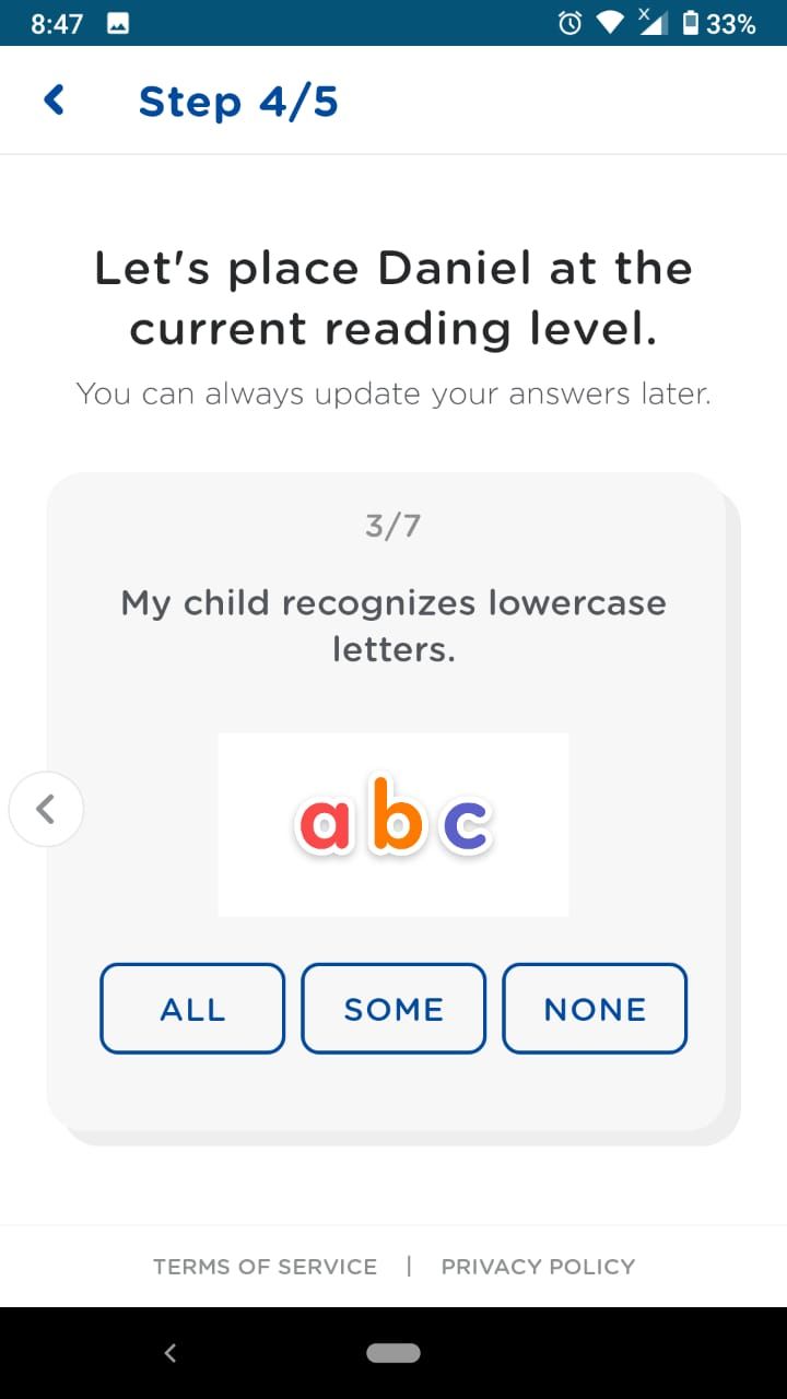 homer app child reading level