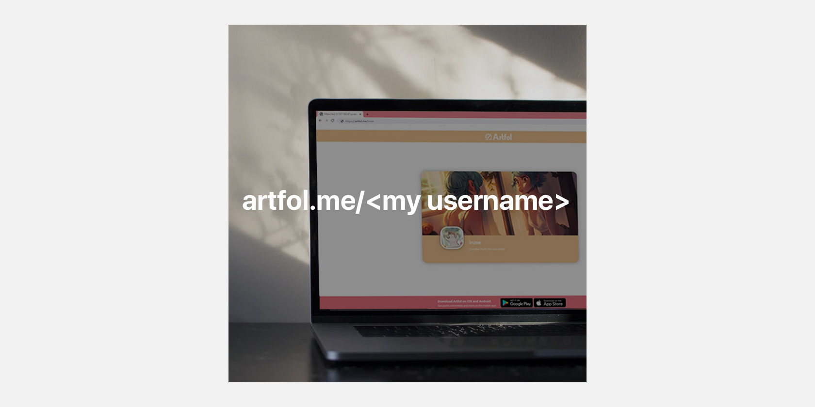 Artfol (web) profile card preview