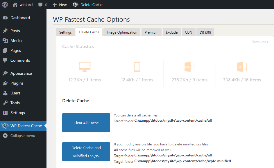 So löschen Sie den Cache in WordPress: Schritt-für-Schritt-Anleitung - clear wordpress cache using wp fastest cache