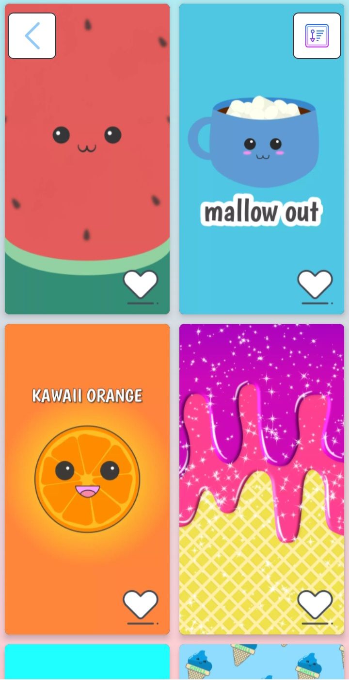 screenshot of cute wallpapers food theme