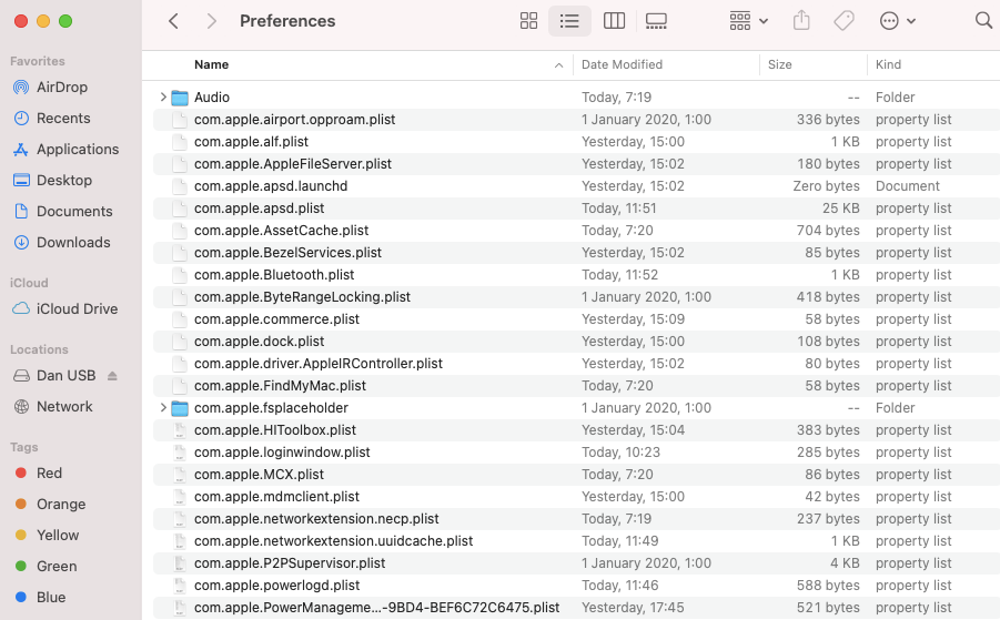 macos plist files