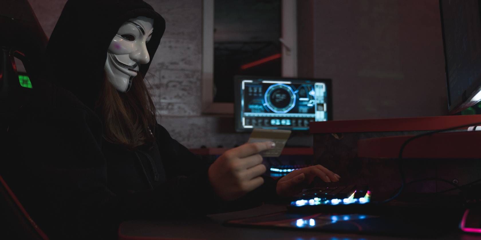 hacker using a laptop
