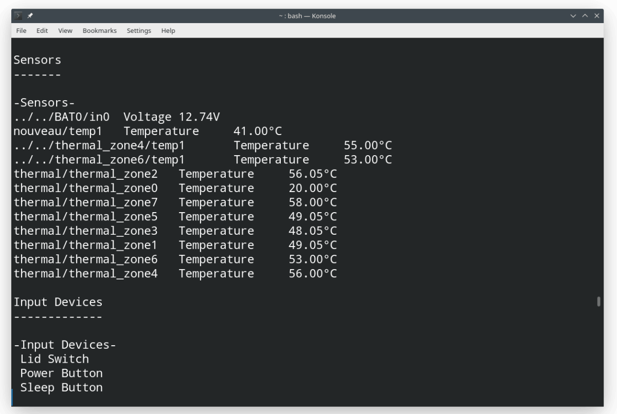 hardinfo cpu temperature - Come controllare la temperatura della CPU su un sistema Linux