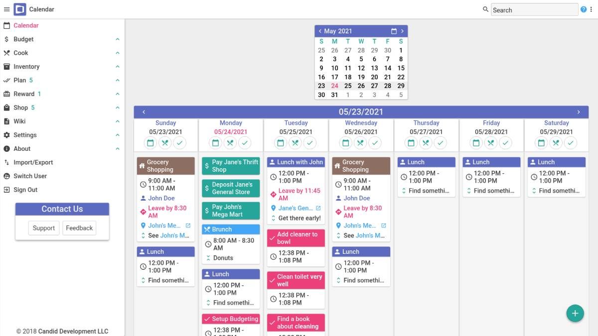 Domestica is an all-in-one tool to manage your household needs with a calendar to view them all