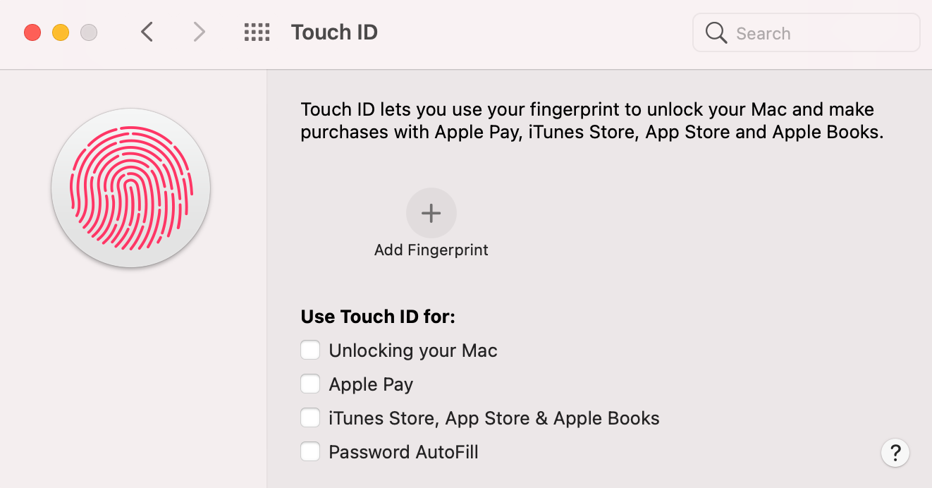 how to use fingerprint for password