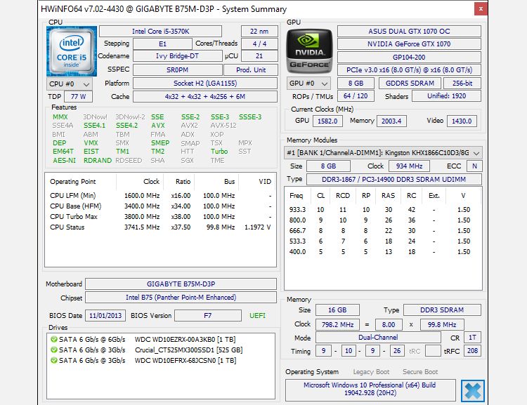hwinfo windows 10 monitoring tool