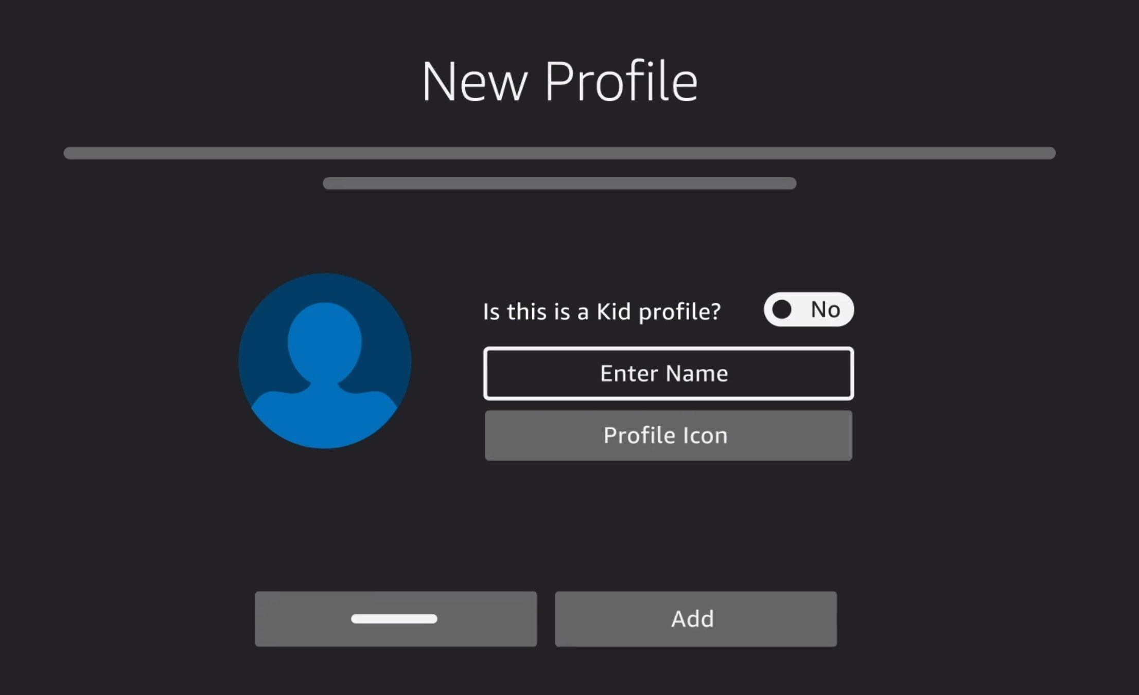 Creating a kids profile in Amazon