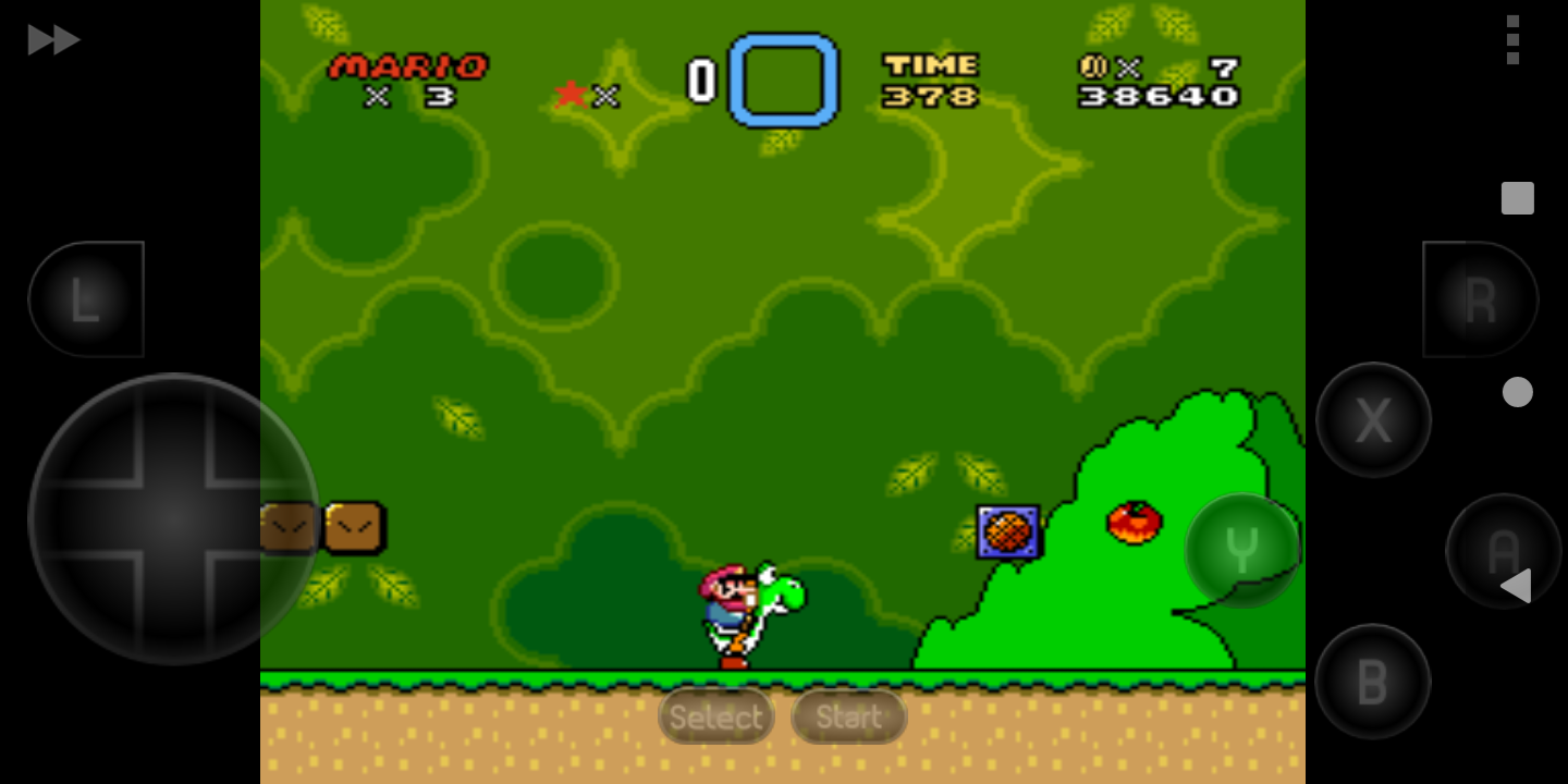 Super Mario World running on SNES9x