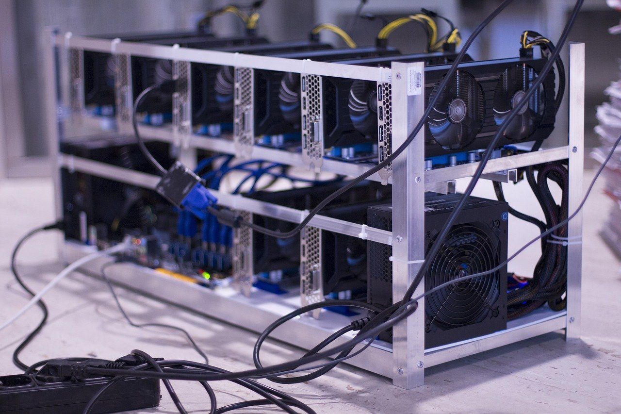 Pixabay stock image of ASIC miners for Ethereum
