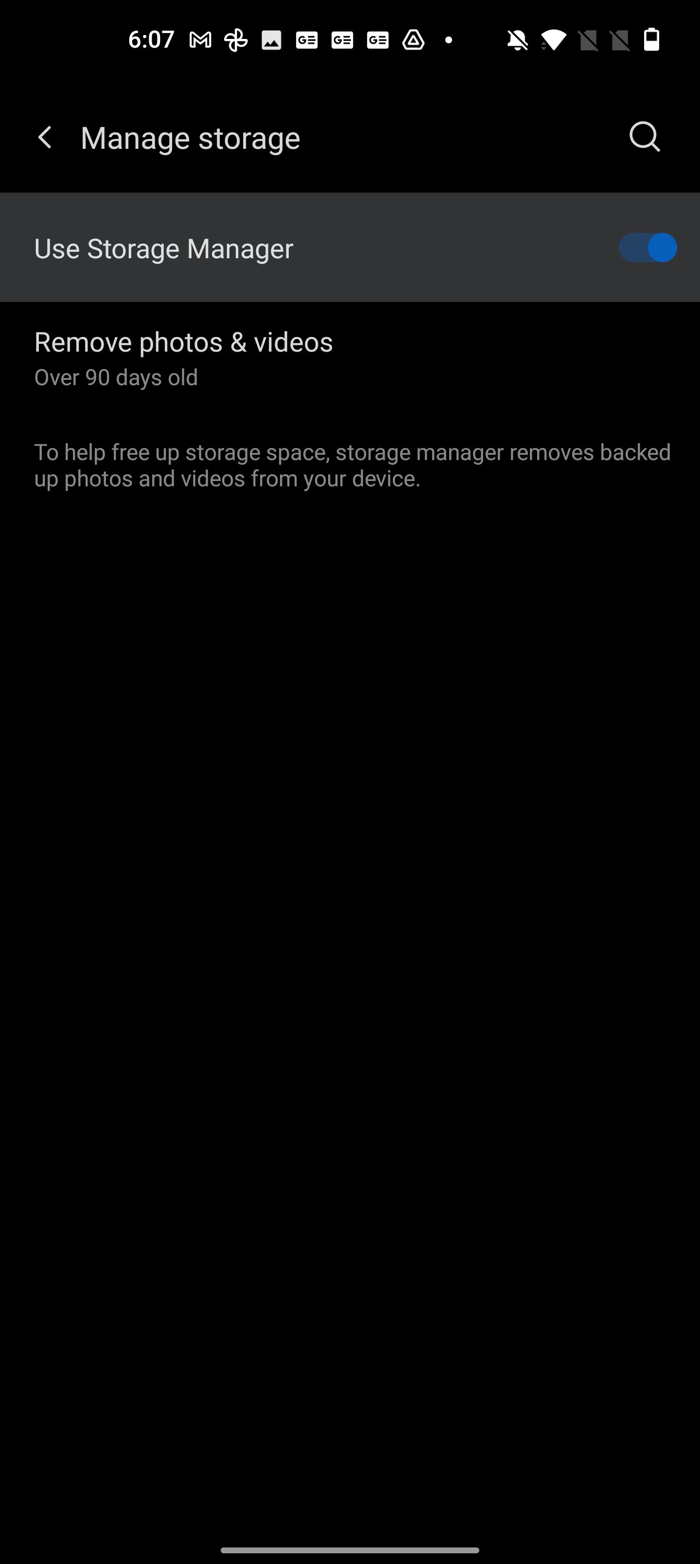 OnePlus 9 Storage Manager