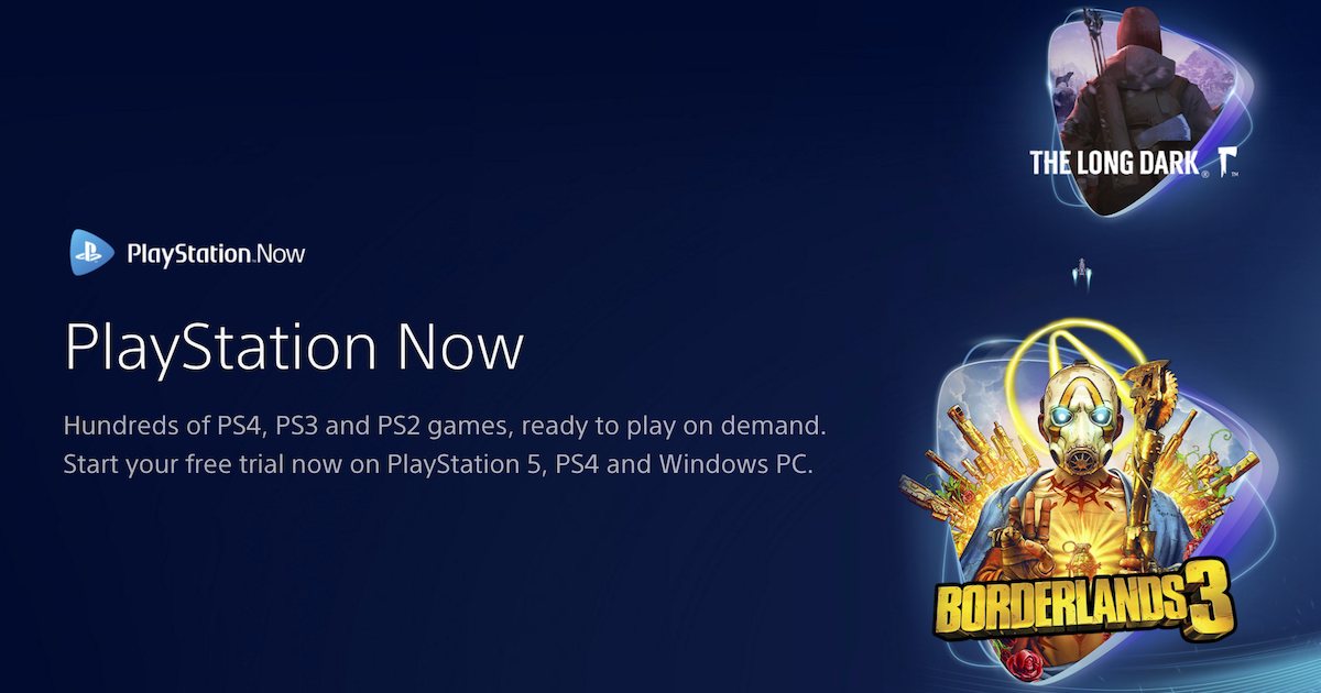 A banner for PlayStation Now