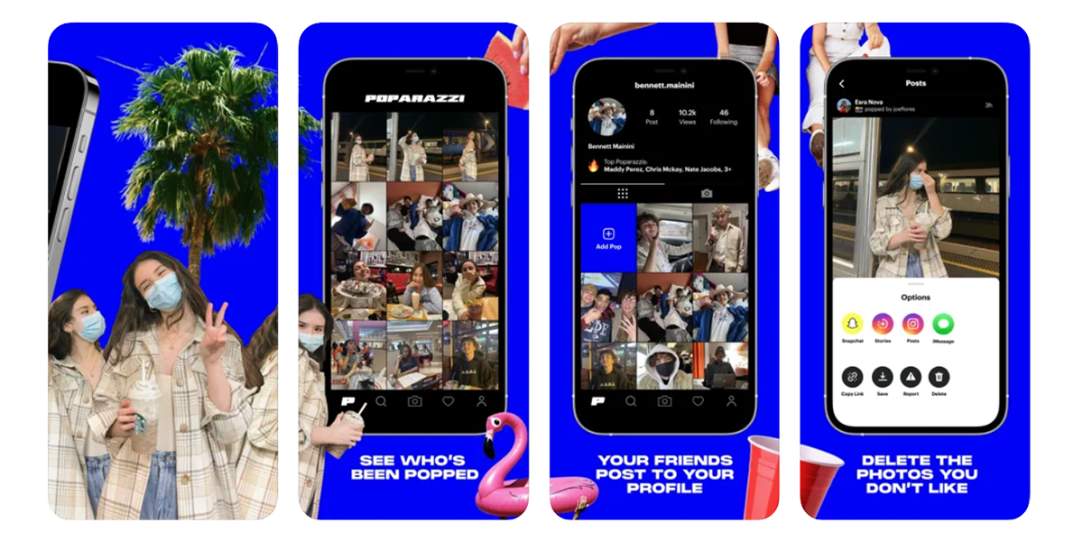 poparazzi app previews - L’app per la condivisione di foto Poparazzi scatta in cima all’App Store degli Stati Uniti