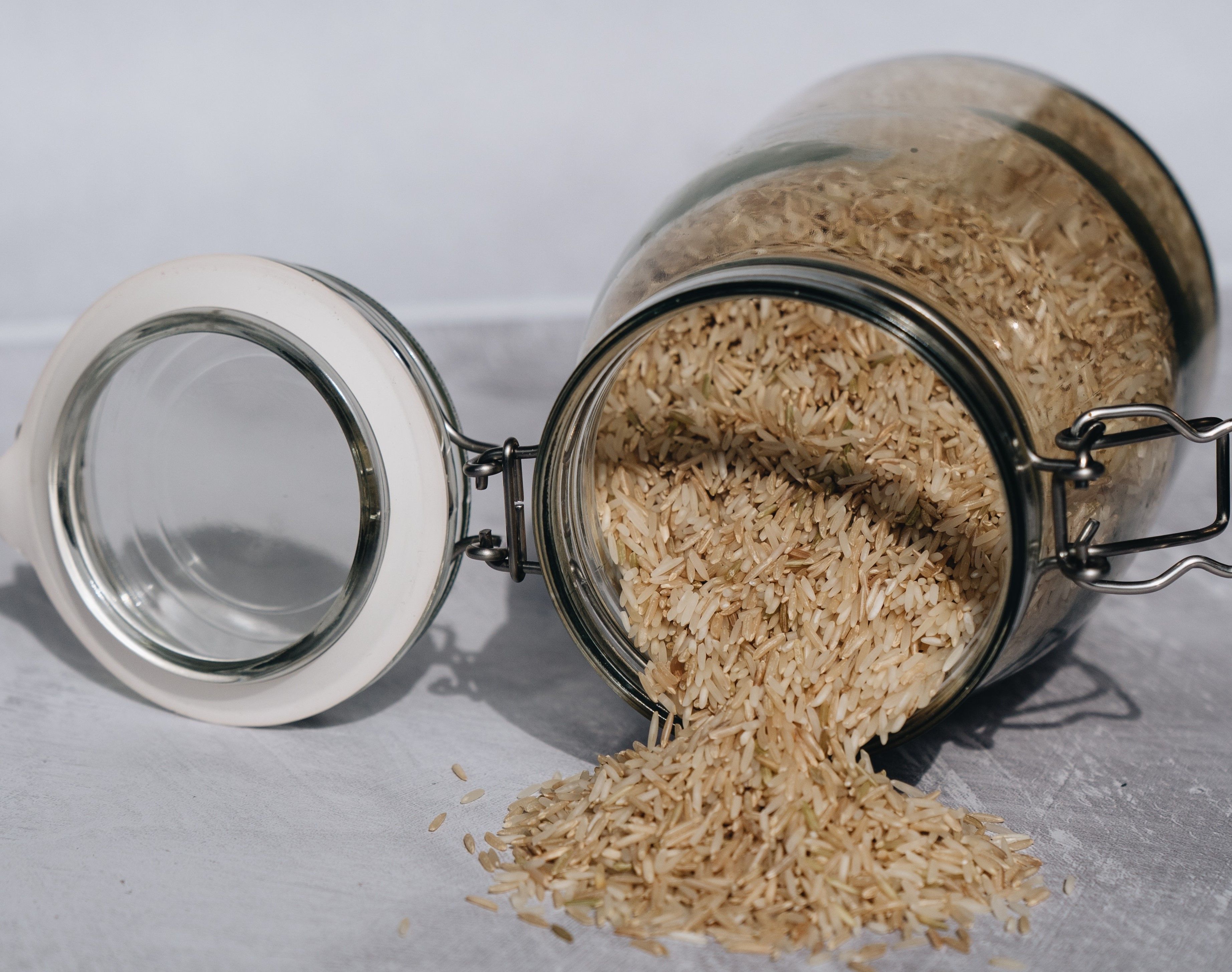 rice in a jar
