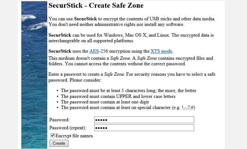 So schützen Sie Ihr USB-Laufwerk mit einem Passwort: 8 einfache Möglichkeiten - securstick main menu