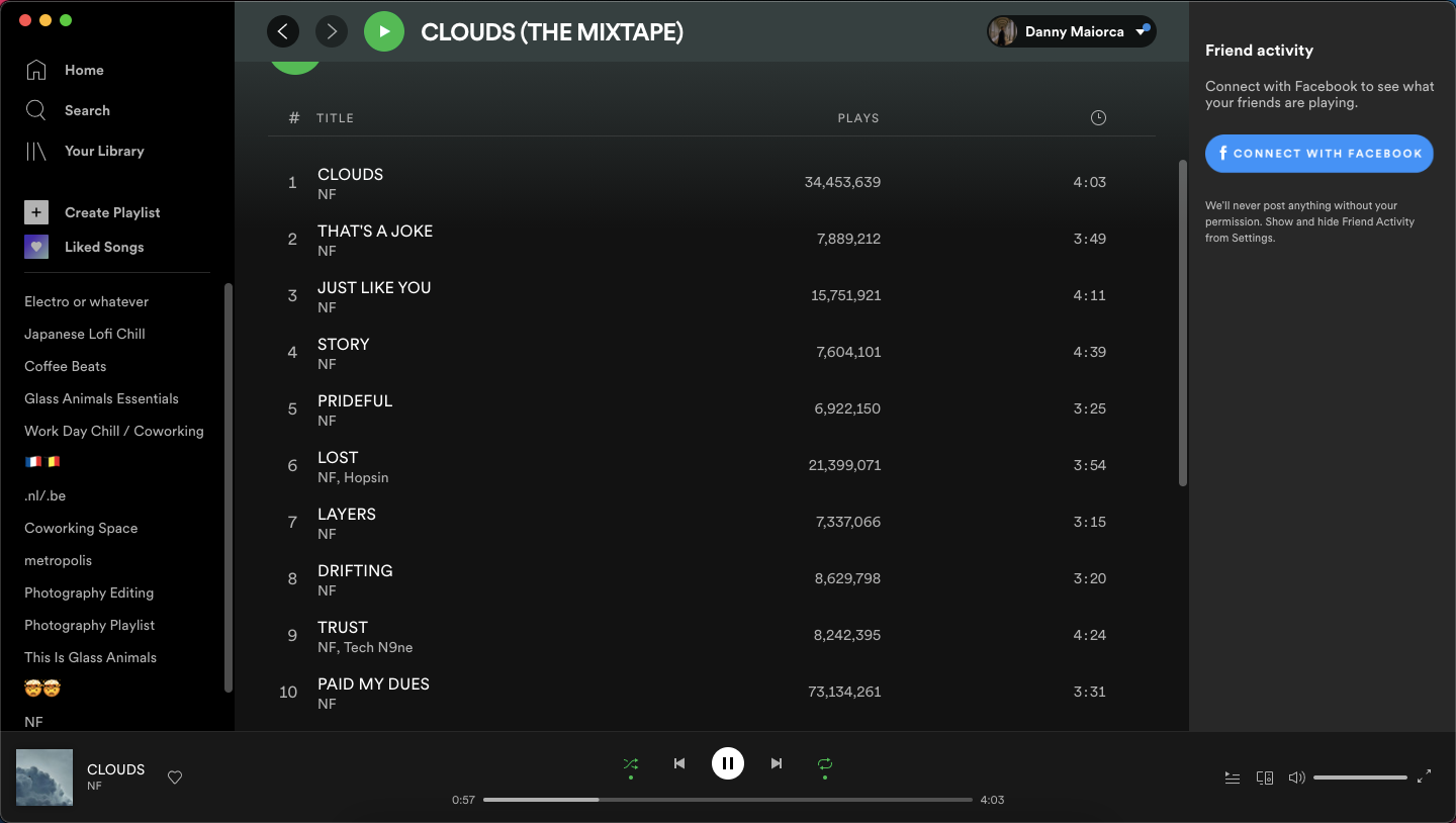 Verwendung der neuen Funktionen aus Spotify’s Redesign - spotify streams per song