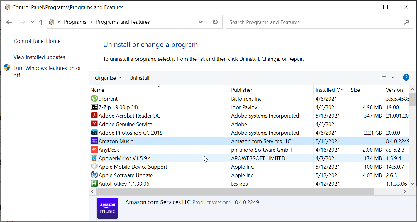 Uninstall Windows 10 apps