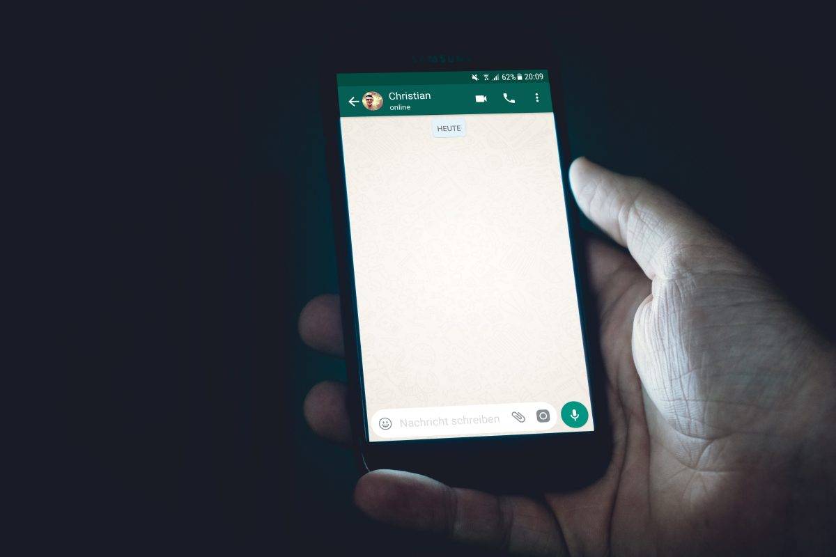 whatsappチャット上のユーザー