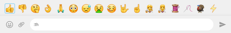 whatsapp web emoji selection