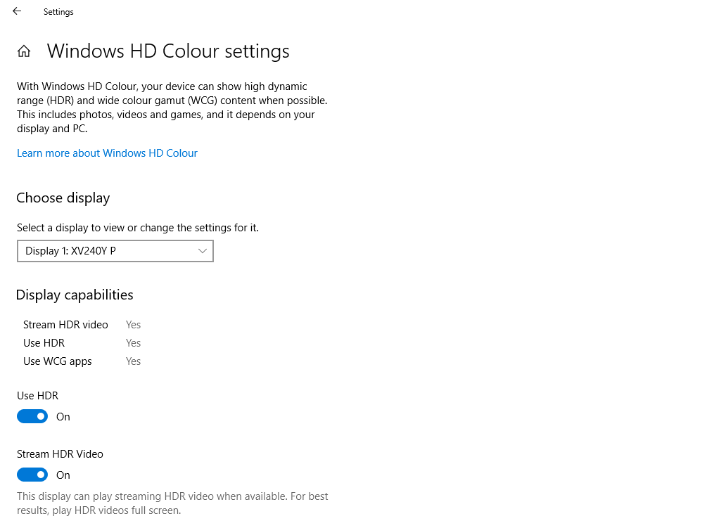 win10 hdr - Come calibrare la modalità HDR in Windows 10
