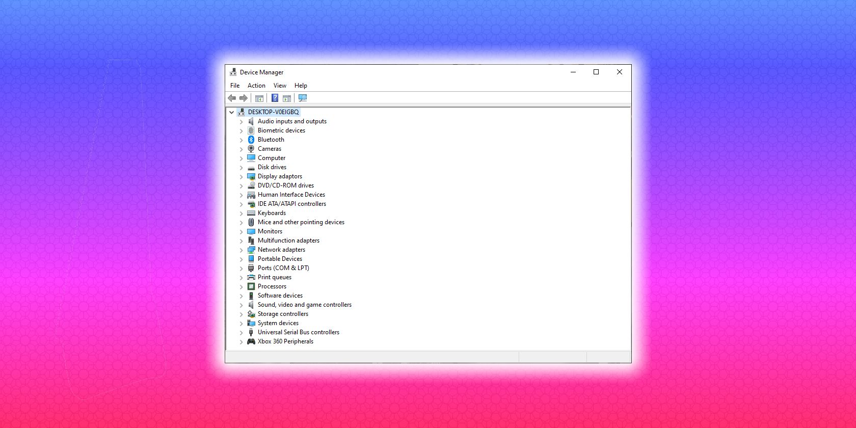 windows device manager feature
