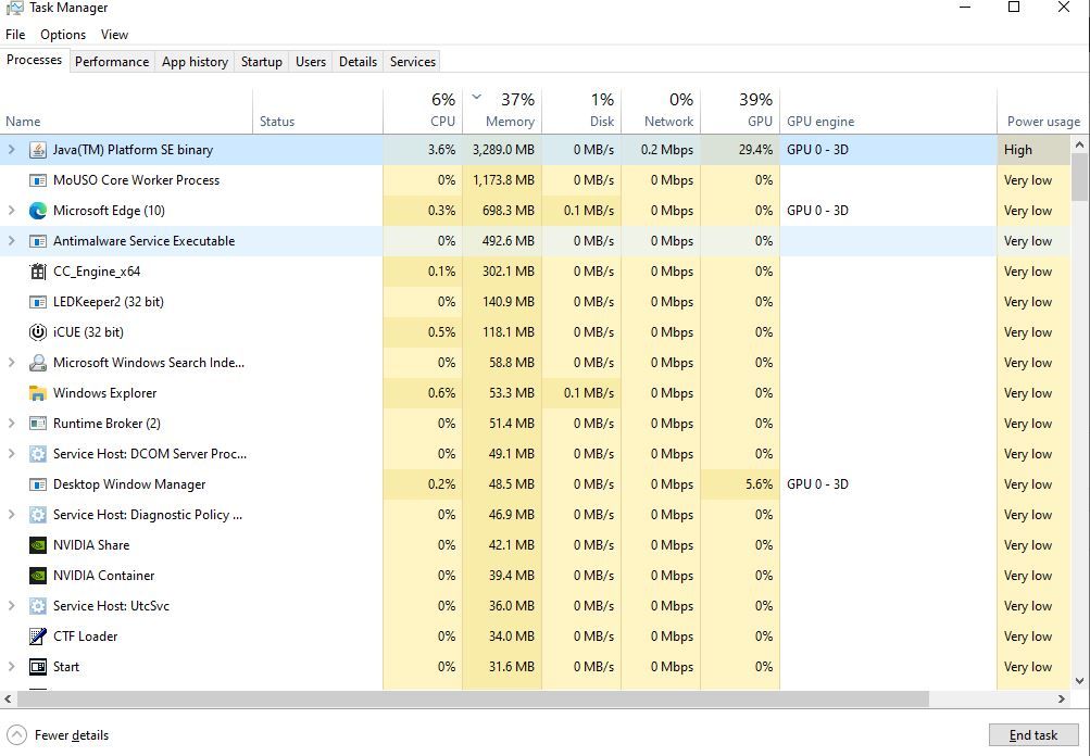 Windows End Task