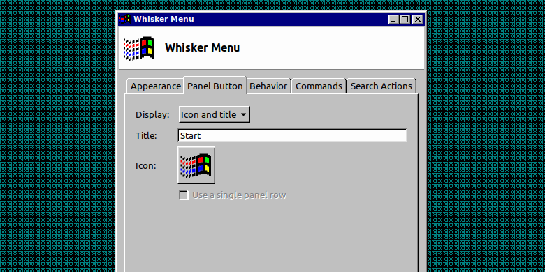 xfce whisker menu settings windows 95 - Rendi il tuo desktop Linux Xfce simile a Windows retrò con Chicago95