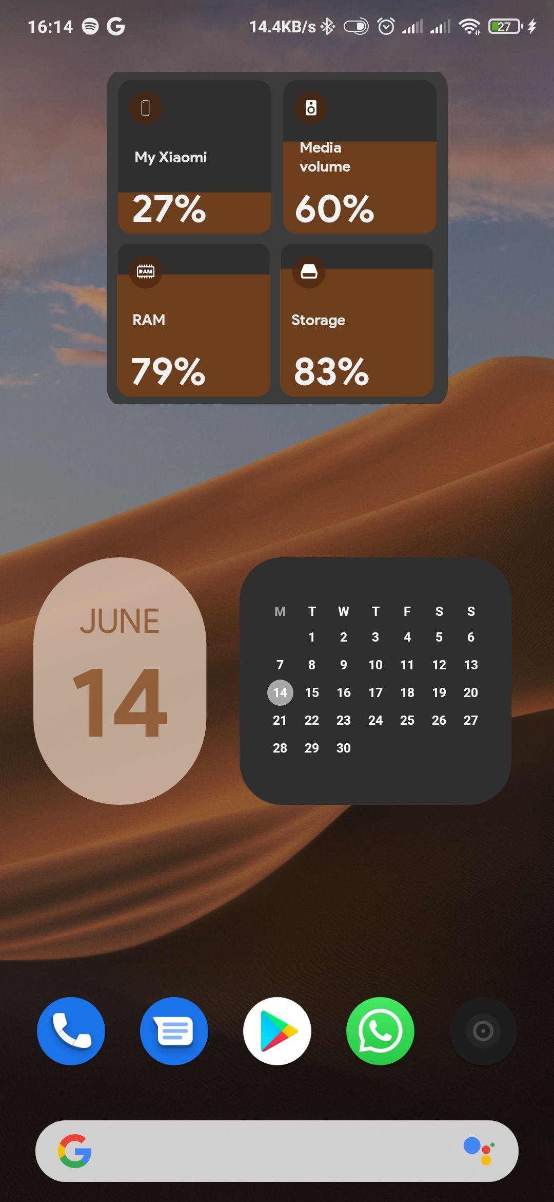 Android 12 calendar widget