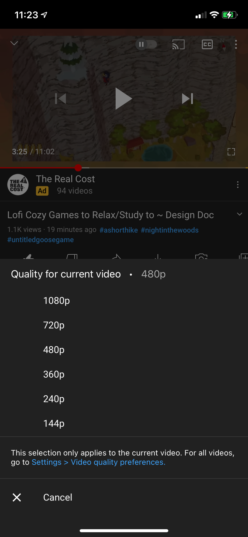 YouTube Full Quality Options
