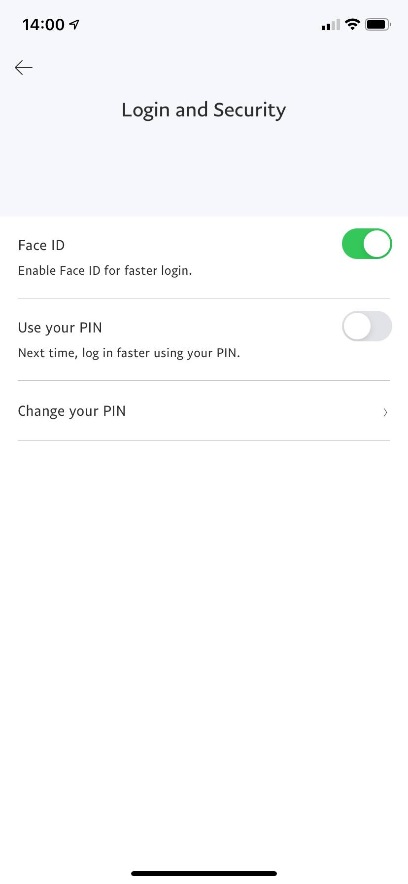 PayPal Face ID
