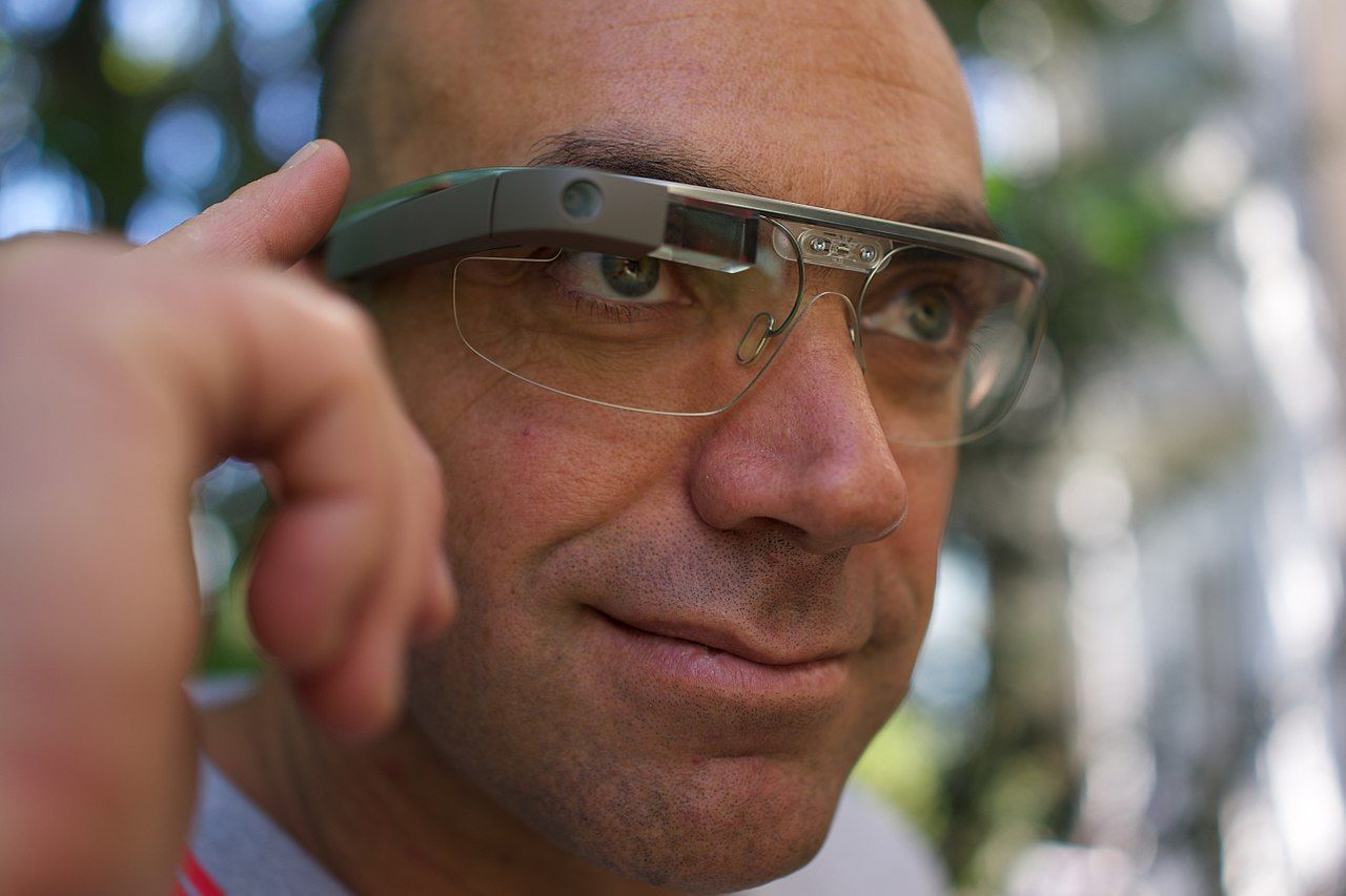 Google Glass wearer