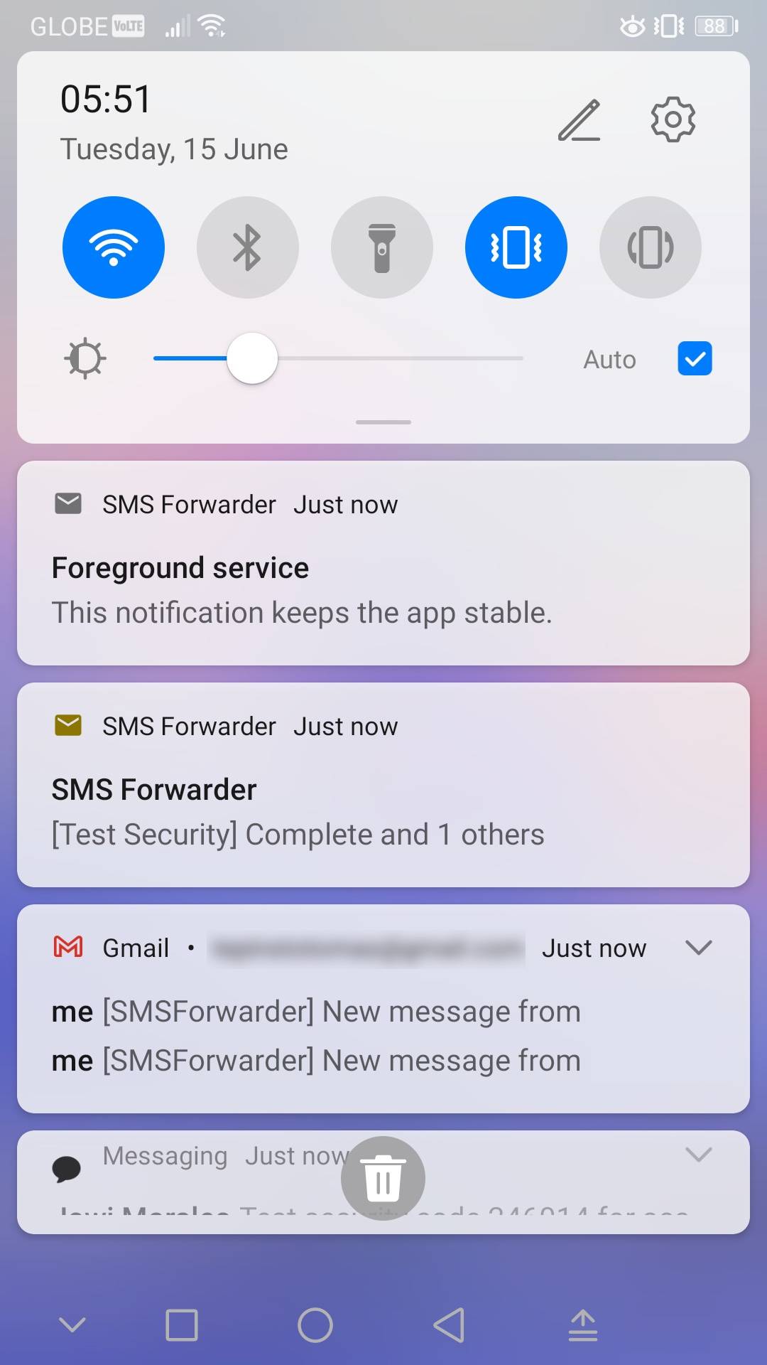 how to install auto forward without access to phone