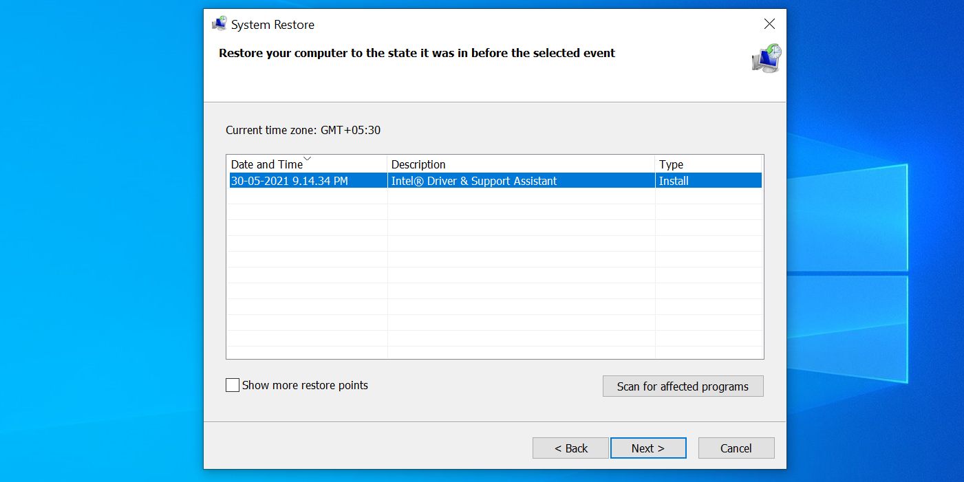 4 restore pc - Come risolvere l’ERRORE FATALE VIDEO DXGKRNL in Windows 10
