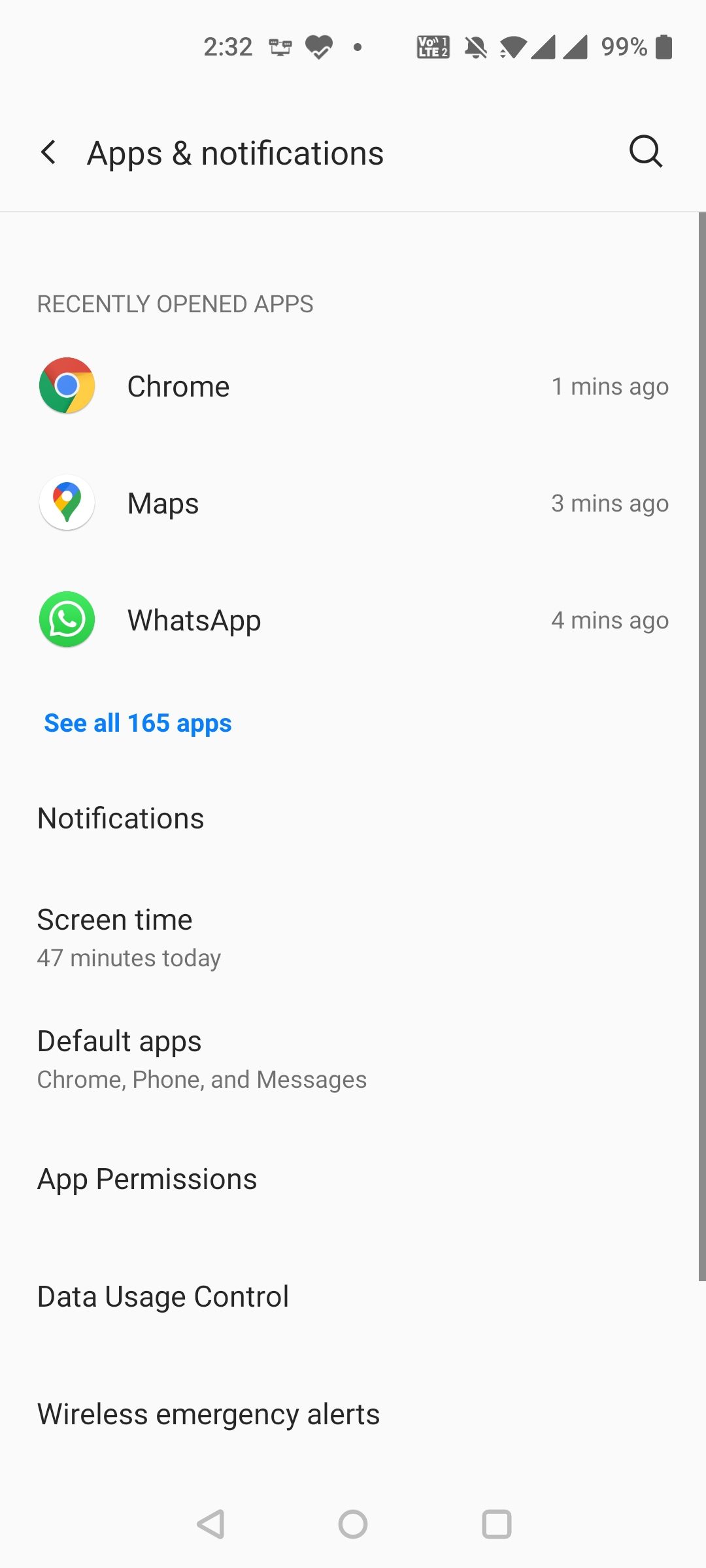 تنظیمات برنامه Maps در اندروید