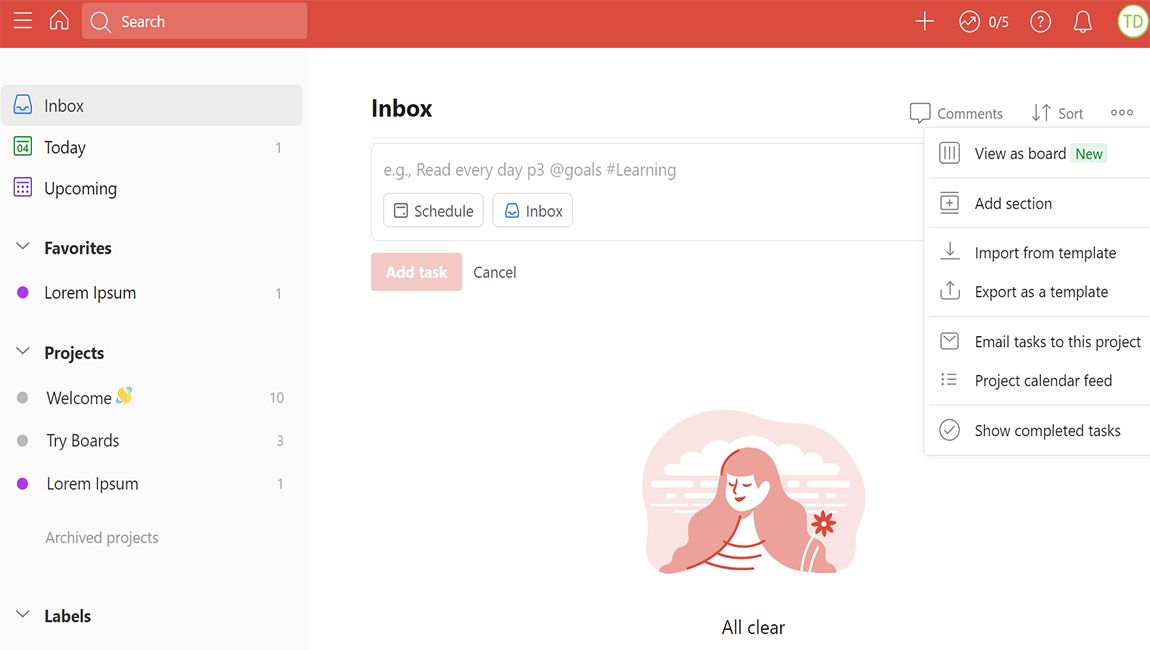 Todoist as best online note taking tool