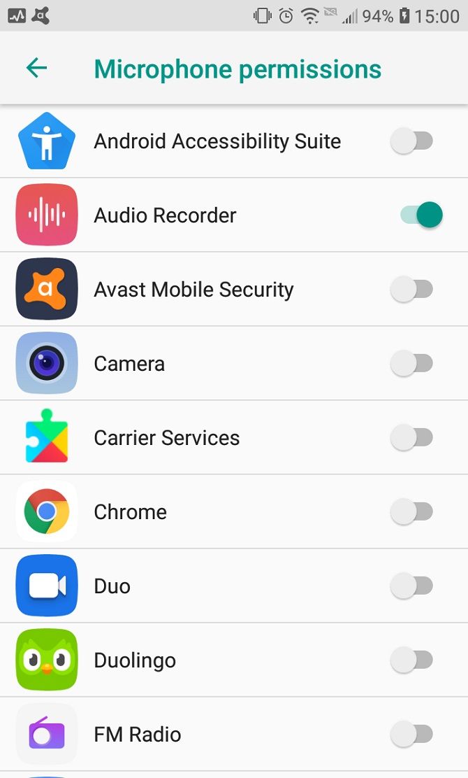 Which Android apps can and cannot access which settings