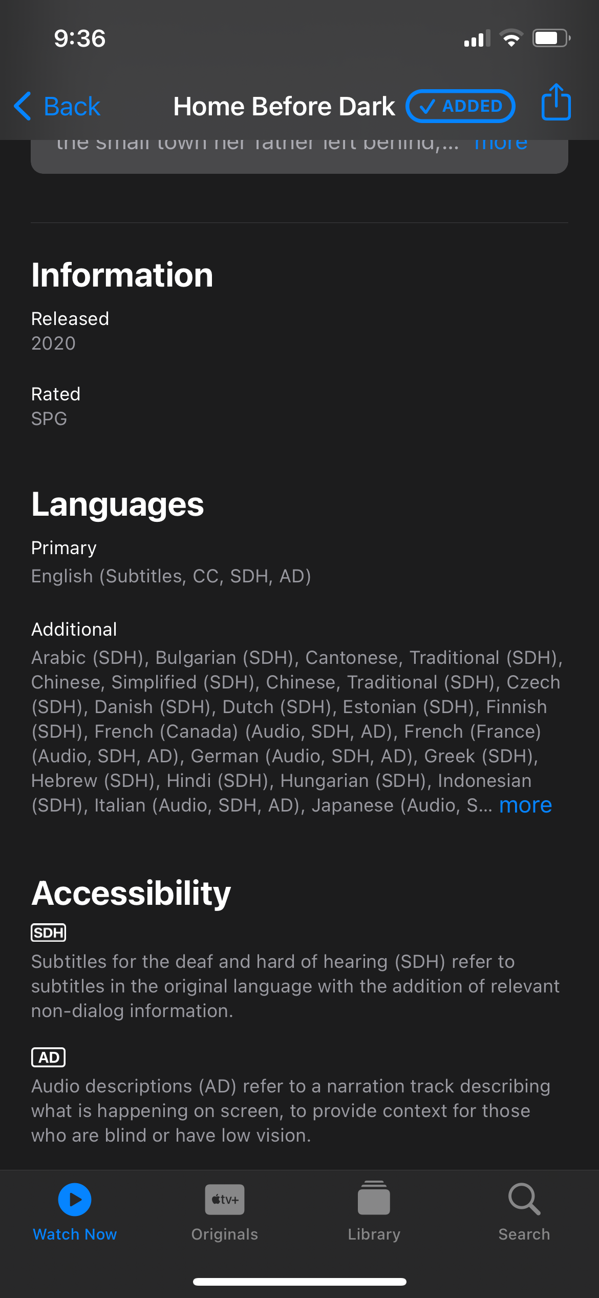 Apple TV App Accessibility and Language