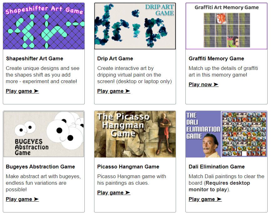 Artsology - online art games for kids