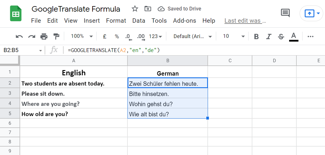 Auto Populating Other Cells in Row in Google Sheets