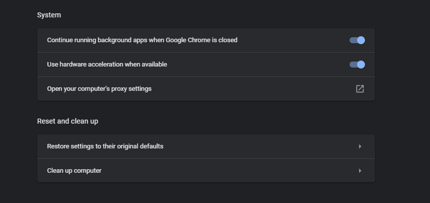 Chrome Hardware Acceleration