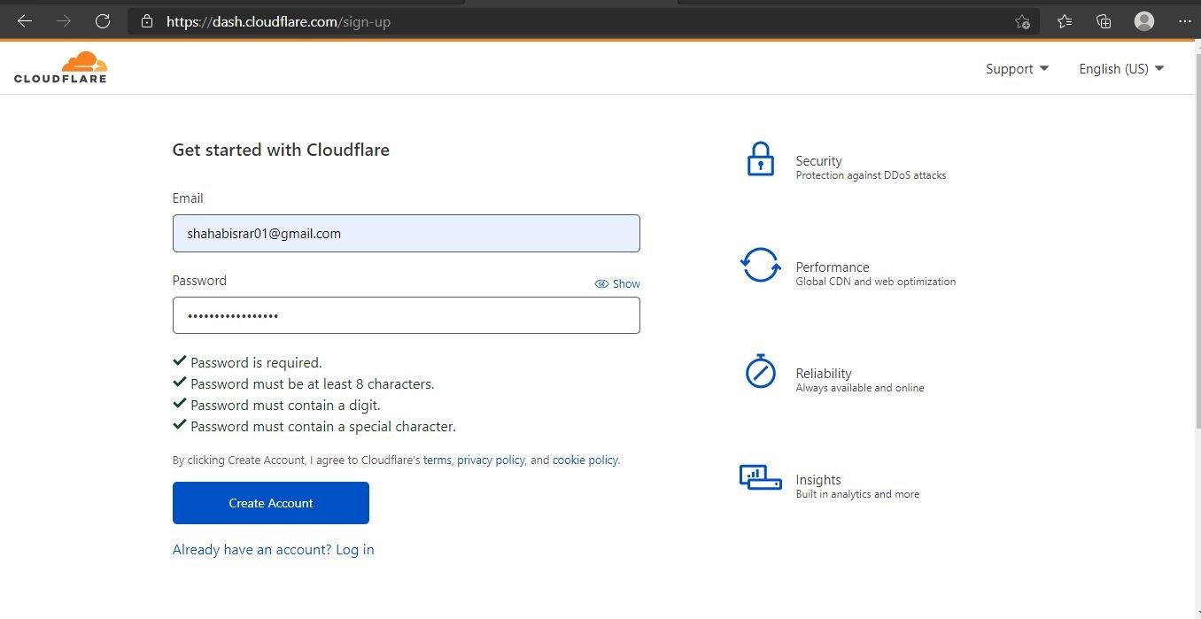 Cloudflare Login Area - Come ottenere un certificato SSL gratuito per il tuo sito web