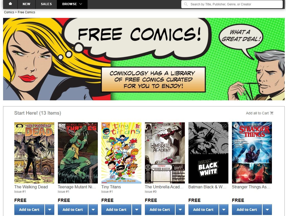 where to read free comic books