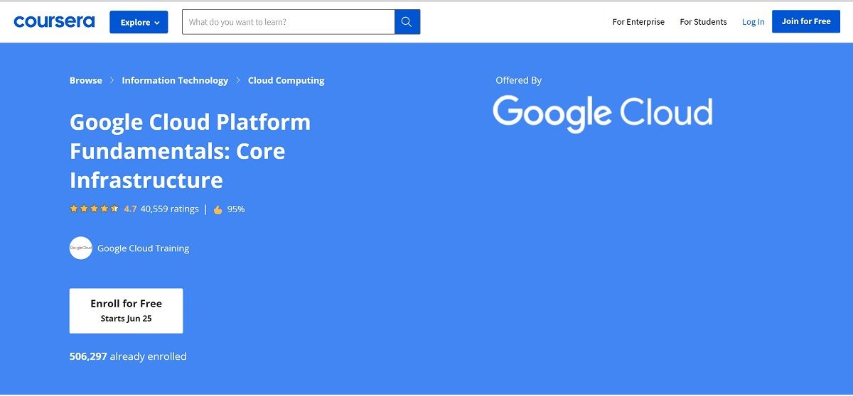 6 unwiderstehliche Lernressourcen zum Beherrschen der Google Cloud Platform - Coursera Google Cloud Platform