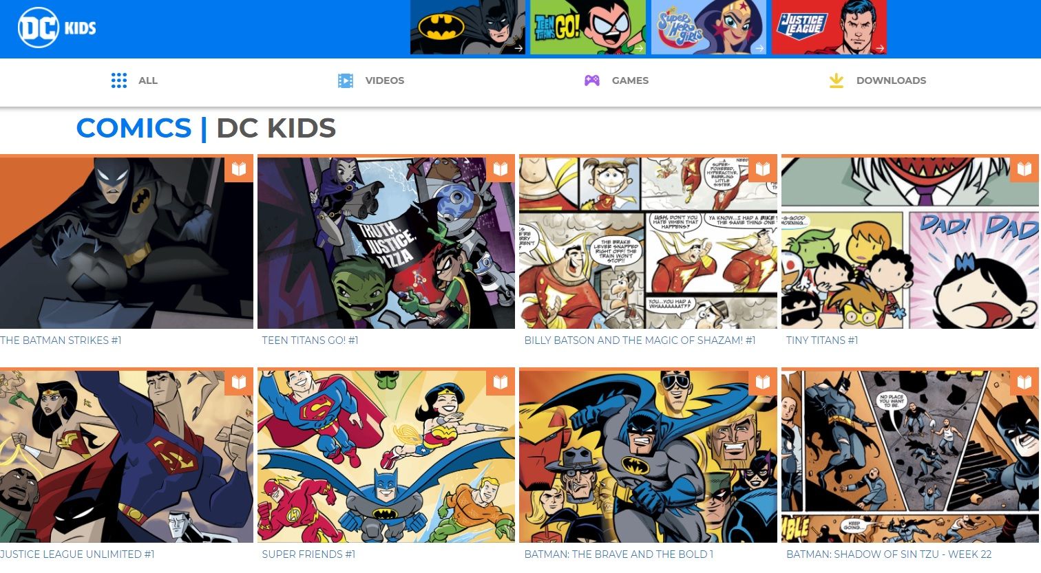DC Kids free - I 10 modi migliori per leggere fumetti online gratuitamente