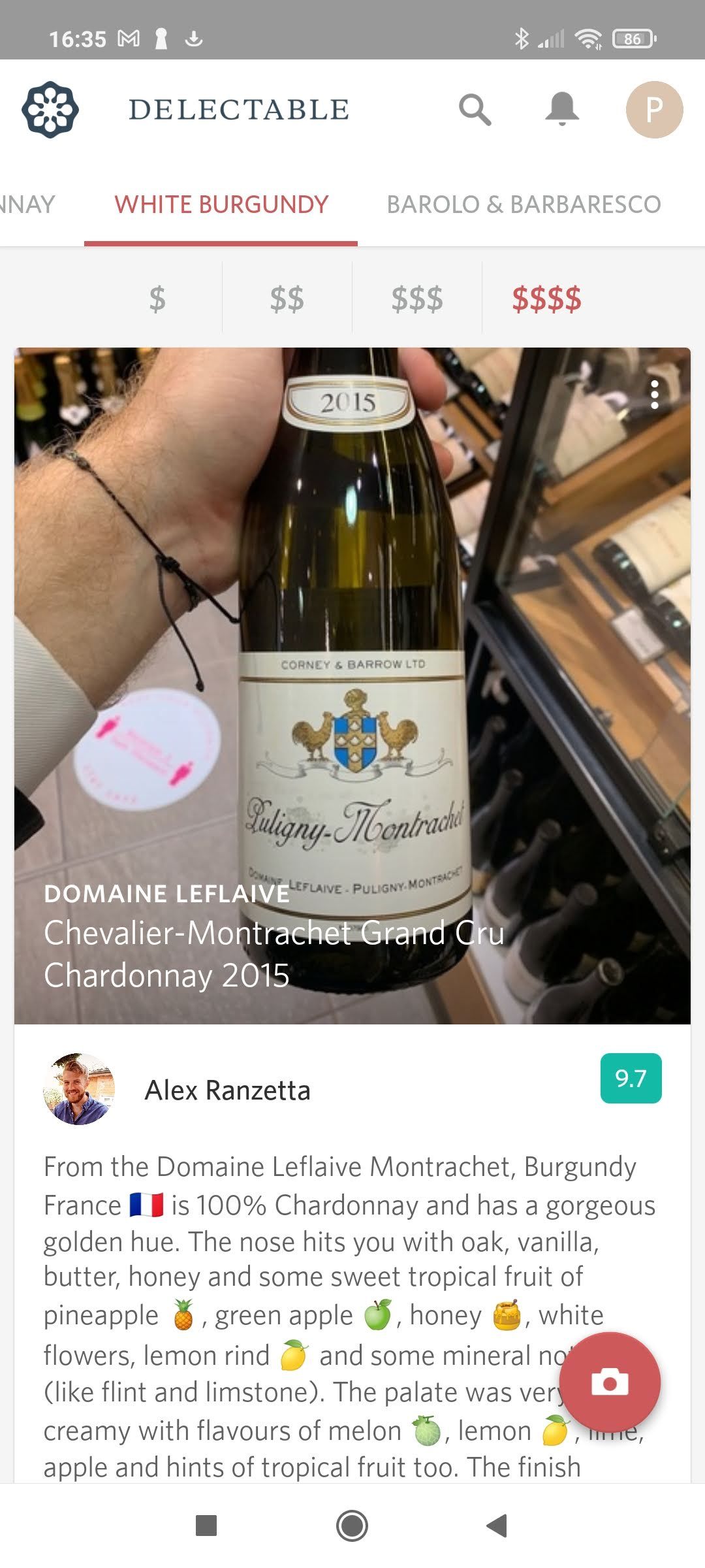 Delectable wine style