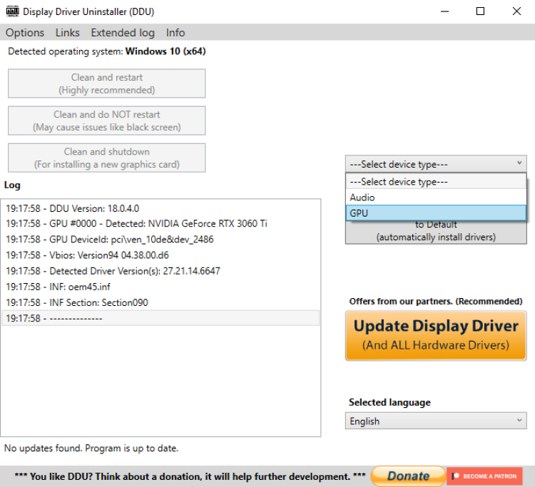 Display Driver Uninstaller 2 - Come installare e reinstallare in modo pulito i driver GPU su Windows