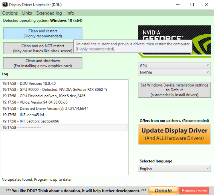 Display Driver Uninstaller 4 - Come installare e reinstallare in modo pulito i driver GPU su Windows