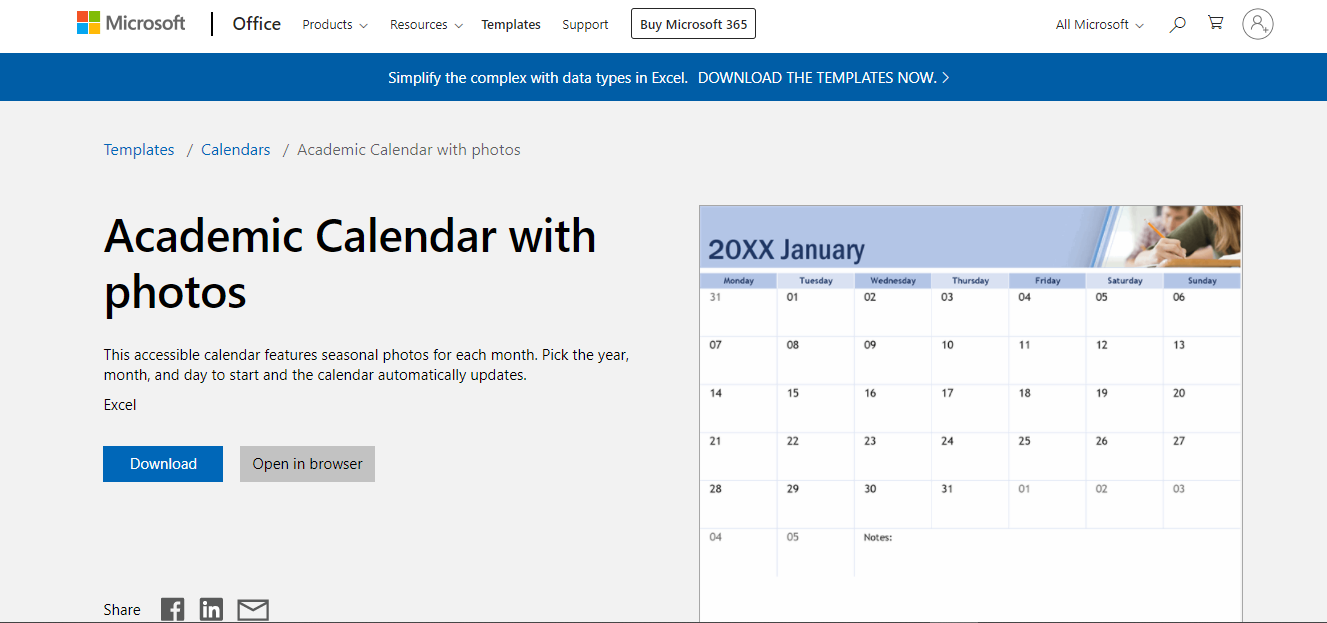 Downloading an Excel Template From Microsoft Website