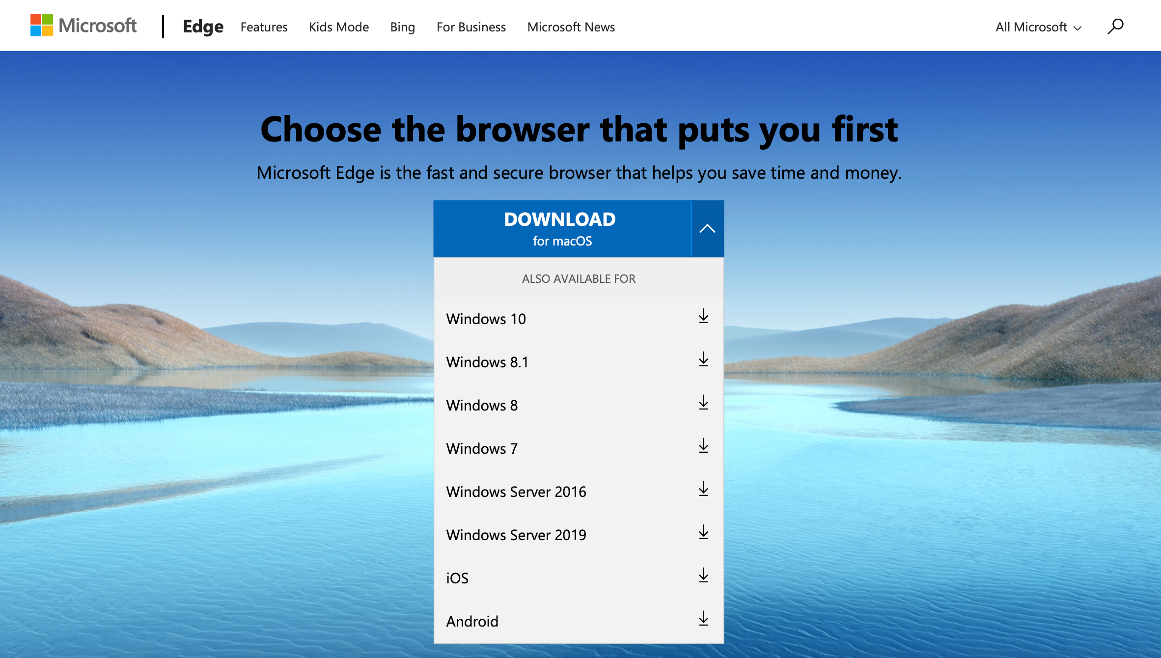 is edge browser available for mac