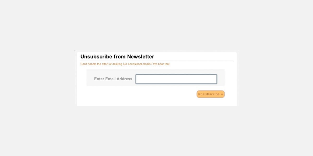 illustration of newsletter unsubscribing